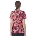 Vintage Floral Print Women s Sport Mesh Tee View2