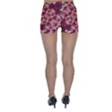 Vintage Floral Print Skinny Shorts View2