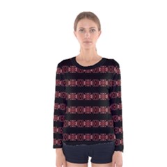 Tribal Ornate Print Long Sleeve T-shirt (women)