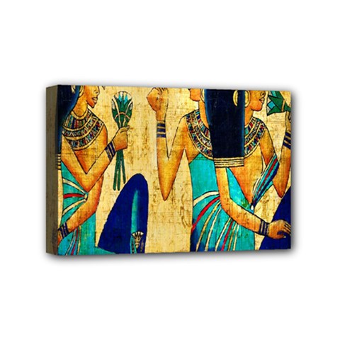 Egyptian Queens Mini Canvas 6  X 4  (framed)