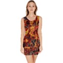 On Fire Print Bodycon Dress View1