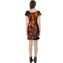 On Fire Print Short Sleeve Skater Dress View2