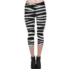 Black White Tiger  Capri Leggings  by OCDesignss