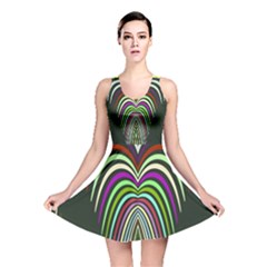 Symmetric Waves Reversible Skater Dress