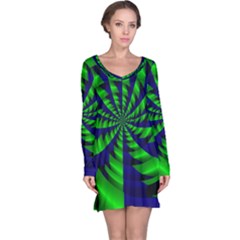 Green Blue Spiral Nightdress