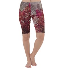 Floral Print Collage  Cropped Leggings 