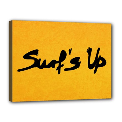 Surf s Up Canvas 16  X 12  (framed)