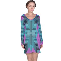 Tribal Purple Rhombus Nightdress