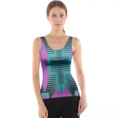 Tribal Purple Rhombus Tank Top