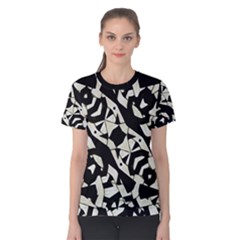 Black And White Print Women s Cotton Tee