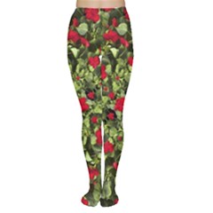 Floral Collage Print Tights by dflcprintsclothing