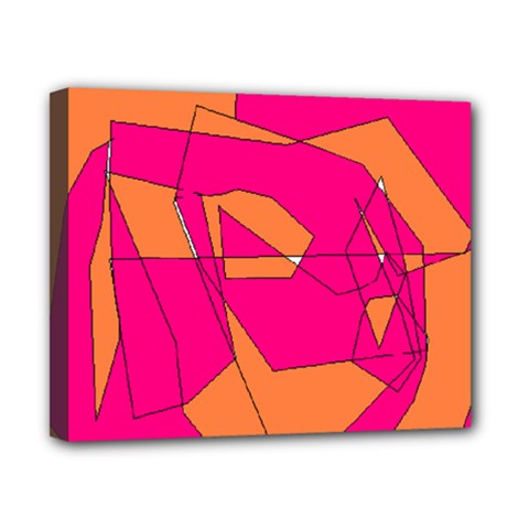 Red Orange 5000 Canvas 10  X 8  (framed)