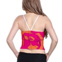 Red Orange 5000 Women s Spaghetti Strap Bra Top View2