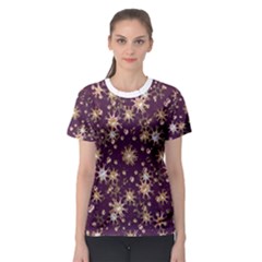 Abstract Pattern Print Women s Sport Mesh Tee