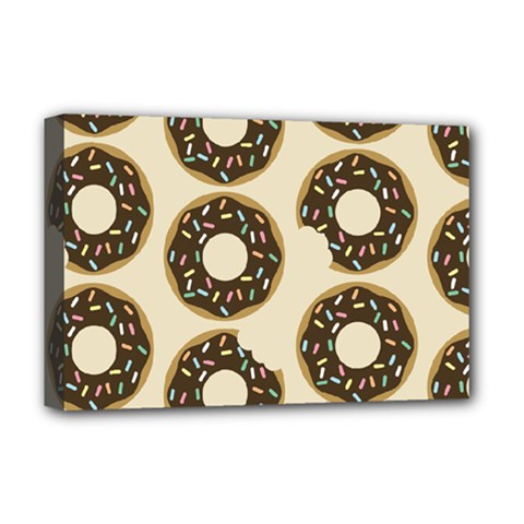 Donuts Deluxe Canvas 18  x 12  (Framed)