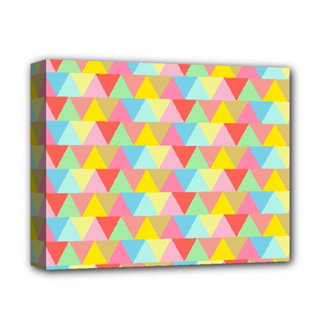 Triangle Pattern Deluxe Canvas 14  X 11  (framed)