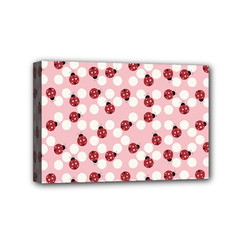 Spot The Ladybug Mini Canvas 6  X 4  (framed) by Kathrinlegg