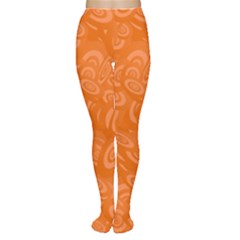 Orange Abstract 45s Tights by StuffOrSomething