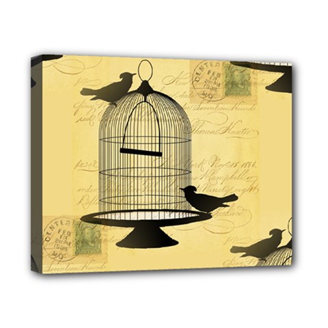 Victorian Birdcage Canvas 10  X 8  (framed)