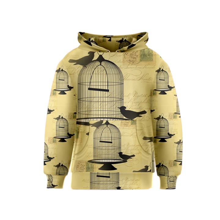 Victorian Birdcage Kid s Pullover Hoodie