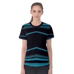 Dark Abstract Print Women s Cotton Tee