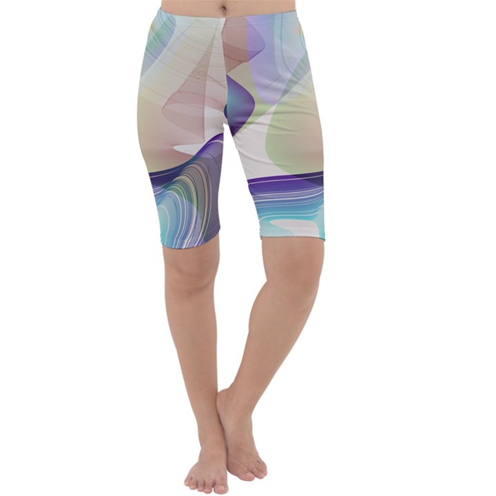 Abstract Cropped Leggings 