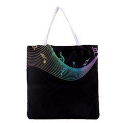 Musical Wave Grocery Tote Bag