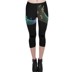 Musical Wave Capri Leggings 