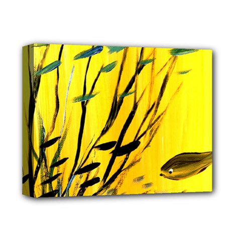 Yellow Dream Deluxe Canvas 14  X 11  (framed)