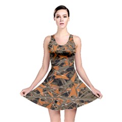 Intricate Abstract Print Reversible Skater Dress