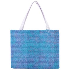 Textured Blue & Purple Abstract Tiny Tote Bag