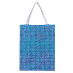 Textured Blue & Purple Abstract Classic Tote Bag