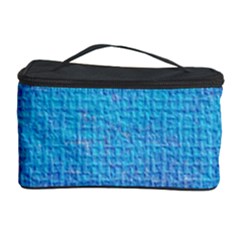 Textured Blue & Purple Abstract Cosmetic Storage Case