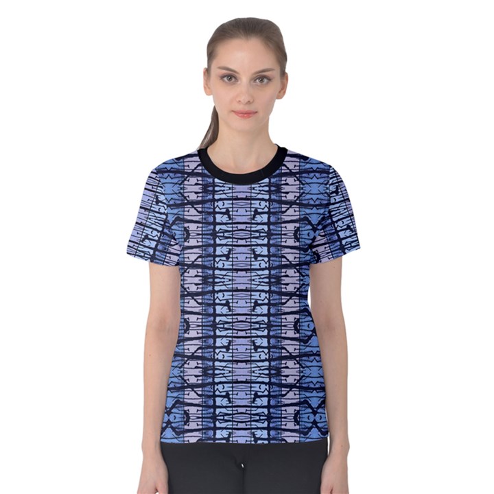 Tribal Geometric Print Women s Cotton Tee