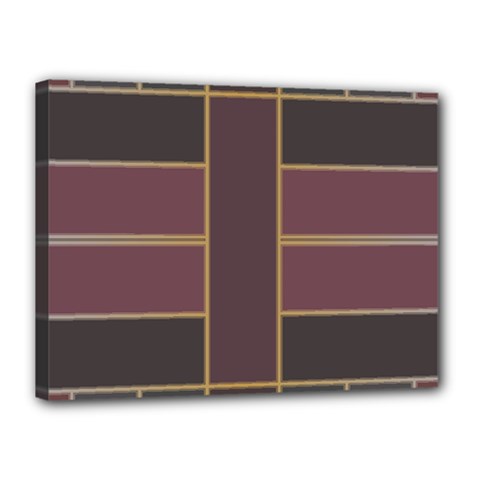 Vertical And Horizontal Rectangles Canvas 16  X 12  (stretched)