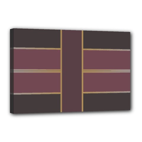 Vertical And Horizontal Rectangles Canvas 18  X 12  (stretched) by LalyLauraFLM