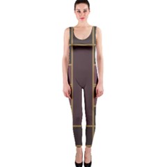 Vertical And Horizontal Rectangles Onepiece Catsuit by LalyLauraFLM