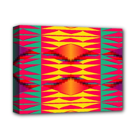 Colorful Tribal Texture Deluxe Canvas 14  X 11  (stretched) by LalyLauraFLM