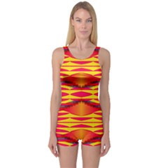 Colorful Tribal Texture Women s Boyleg One Piece Swimsuit