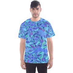 Blue Confetti Storm Men s Sport Mesh Tee