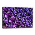  Blue purple Glass Canvas 18  x 12  (Framed) View1