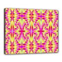 Pink and Yellow Rave Pattern Canvas 20  x 16  (Framed) View1