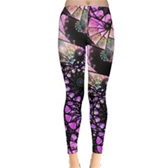 Hippy Fractal Spiral Stacks Leggings  by KirstenStar