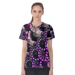 Hippy Fractal Spiral Stacks Women s Cotton Tee