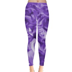 Lavender Smoke Swirls Leggings  by KirstenStar