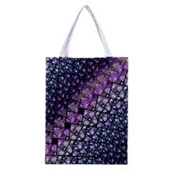 Dusk Blue And Purple Fractal Classic Tote Bag