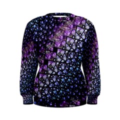 Dusk Blue And Purple Fractal Women s Sweatshirt