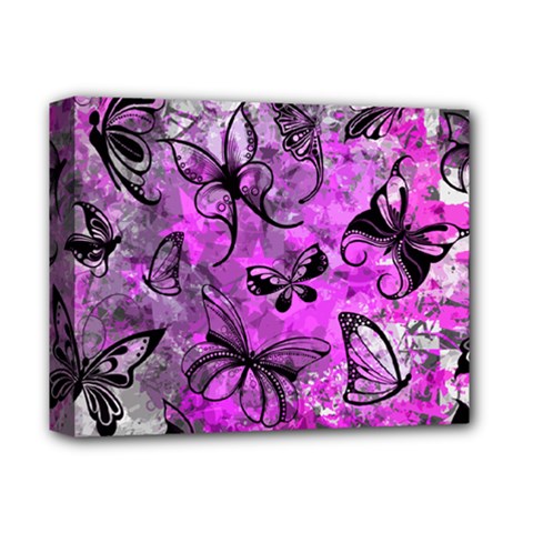 Butterfly Graffiti Deluxe Canvas 14  X 11  (framed)