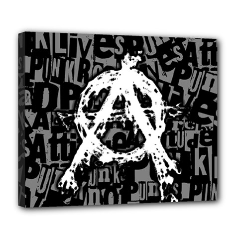 Anarchy Deluxe Canvas 24  X 20  (framed)