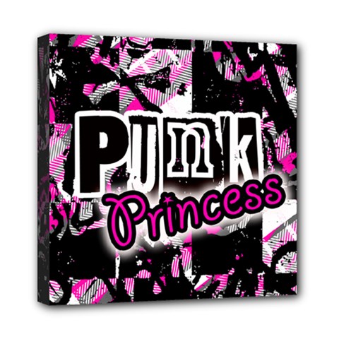 Punk Princess Mini Canvas 8  X 8  (framed)